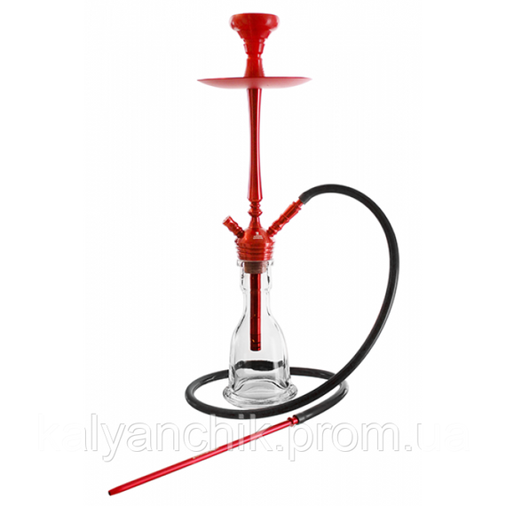 Кальян Kaya ELOX 30CМ Clear Alum Plug Red 2S