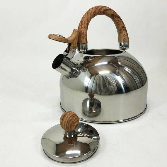 Чайник Unique зі свистком UN-5302 2,5л. QI-203 Колір: коричневий | Зображення 4