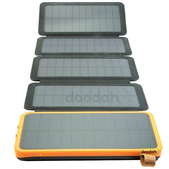 Повербанк з сонячною панеллю - CARPRIE Solar SYK-Z011-5 10000 мАг, 6Вт, Orange