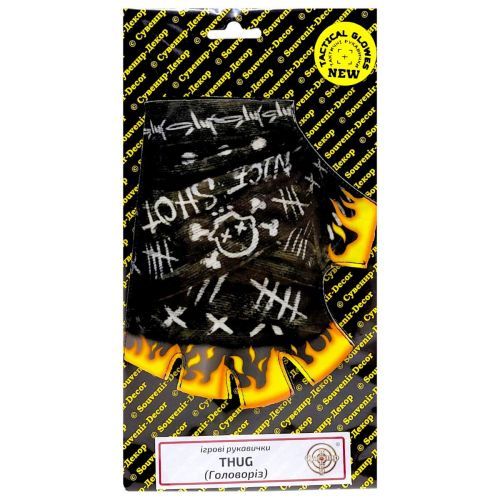Ігрові рукавички "THUG" GLO-Th, Сувенір-декор, на аркуші (4820242993399)