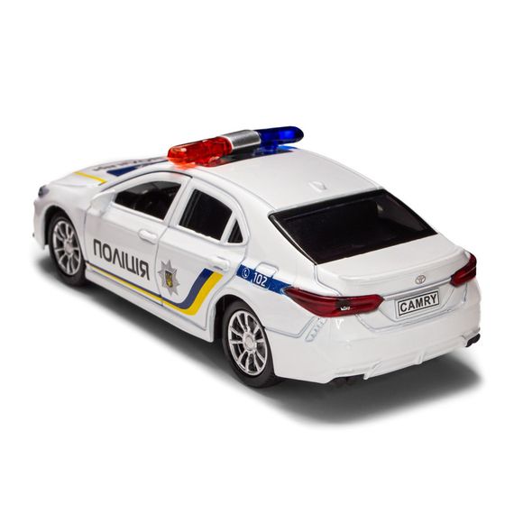 Автомодель дитяча Toyota Camry Поліція TechnoDrive KM250416 масштаб 1:43 | Зображення 4
