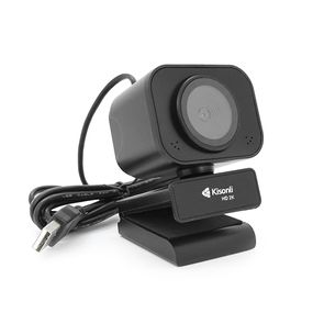 Вебкамера із мікрофоном Kisonli D4, 2K 30fps, пласт. корпус, Black, BOX