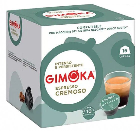 Кофе в капсулах Dolce Gusto Gimoka Cremoso 16 шт., Италия (Нескафе Дольче Густо)