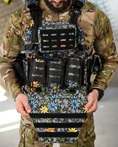 Плитоноска 4 швидких скидань з напашником NETFLIX VTM   ПП4638 | Зображення 3