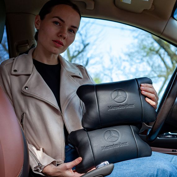 Подушка для поддержания шеи в авто Mercedes-Benz, Подушки для подголовников в машину SF-47 | Зображення 3