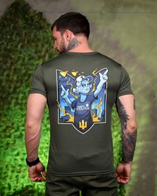 Тактична потоотводна футболка зППОкій oliva ПП7713