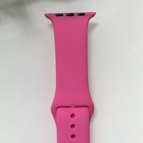 Силіконовий ремінець для розумного годинника Smart Watch 38/40 (Рожевий)