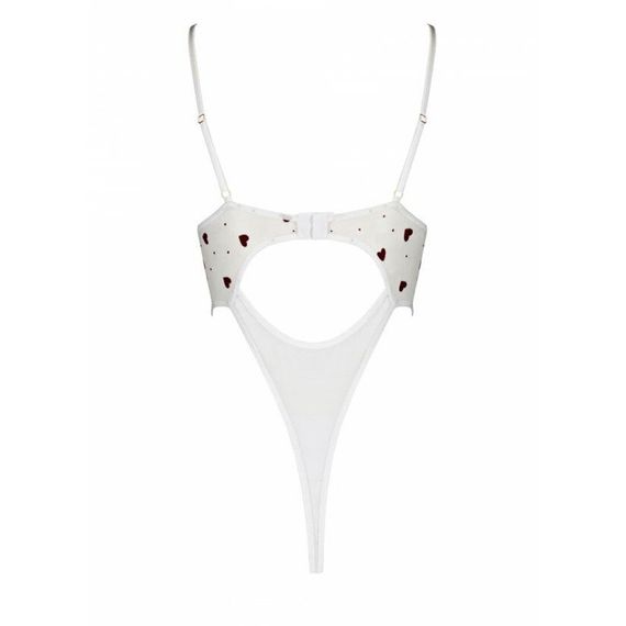 Еротичний боді з малюнком Passion LOVELIA BODY S/M, white | Зображення 5