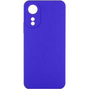 Чохол TPU GETMAN Liquid Silk Full Camera для Oppo A78 4G Синій / Iris
