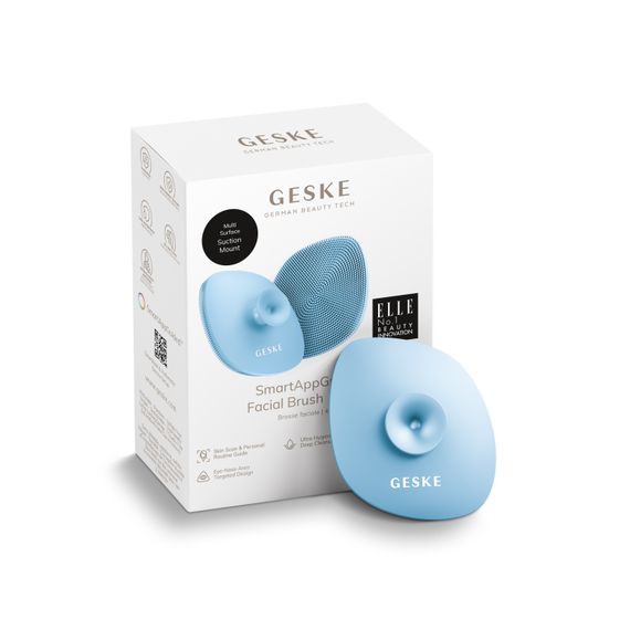 Щітка для обличчя GESKE Facial Brush 4в1 з тримачем aquamarine | Зображення 8