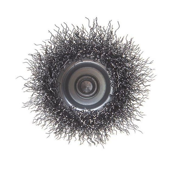 Щітка чашкова 50 мм для дриля, 1/4" (кручений дріт) INTERTOOL BT-9050 | Зображення 1