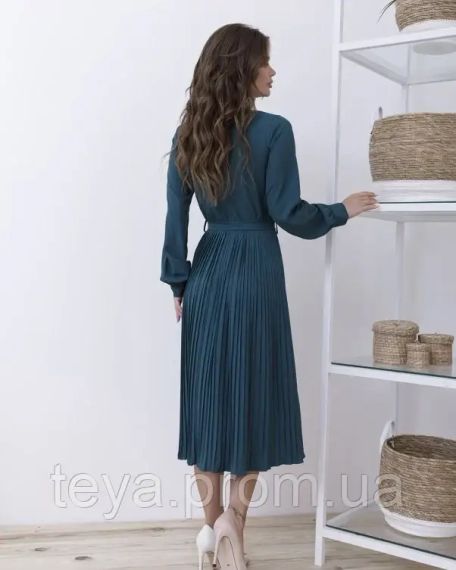 Плаття для жінок колір зелений розміри S, M, L, XL FI_000360 | Зображення 2