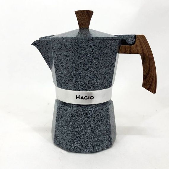 Гейзерная кофеварка Magio MG-1010, гейзерная кофеварка для плиты, кофейник гейзерный | Зображення 7