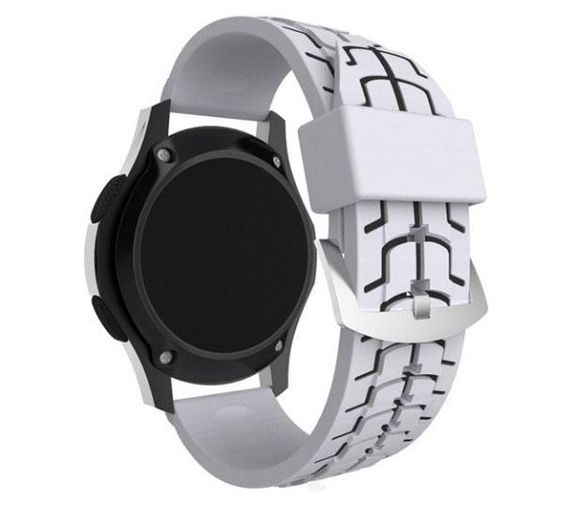 Силіконовий ремінець Primo Splint для годинника Samsung Gear S3 Classic SM-R770 / Frontier RM-760 - White&Black | Зображення 1