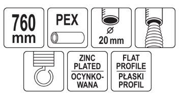 Пружина для згинання труб трубогиб Ø=20 мм внутрішня 76 см YATO YT-21851 | Зображення 4