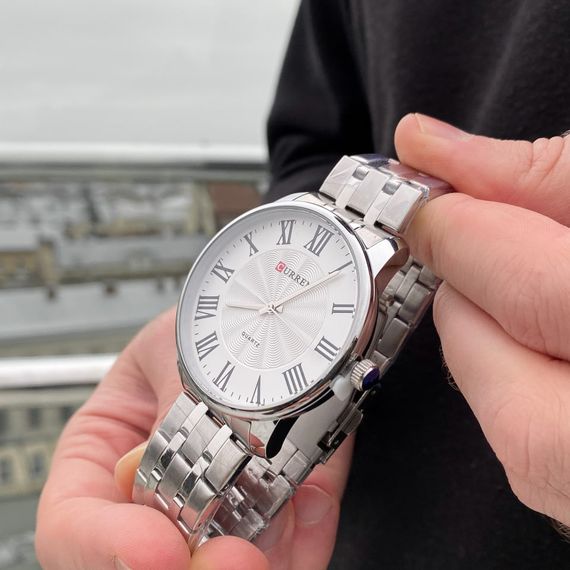 Чоловічий годинник Curren 8422 Silver-White | Зображення 1