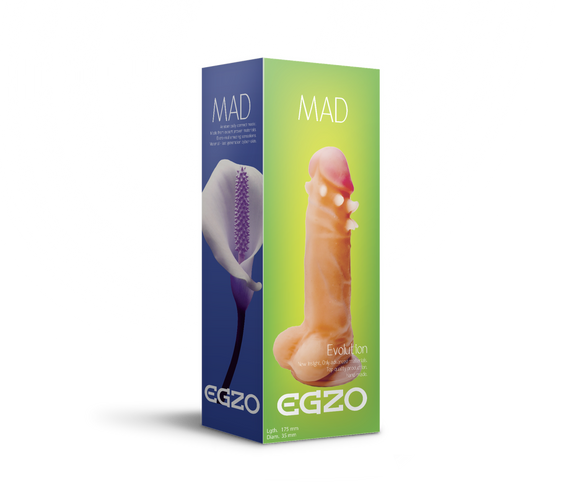 Фалоімітатор EGZO Ciberskin SVS001 ( 17,5 см х 3,5 см) Sex Aura | Зображення 2