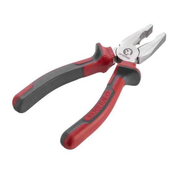 Плоскогубці 180 мм, С55 INTERTOOL HT-0105 | Зображення 1