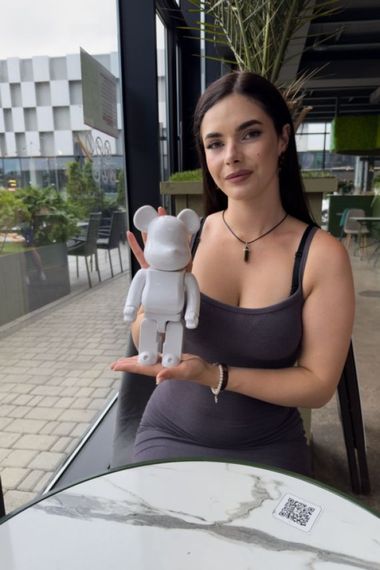 Ведмідь Bearbrick білий 28 см a217 | Зображення 3