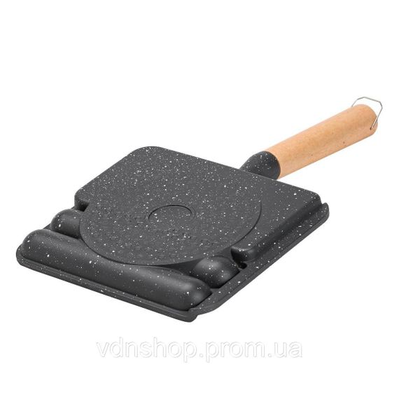 Сковорода прямокутна на 3 секції з антипригарним покриттям сіра HP39572C | Зображення 3