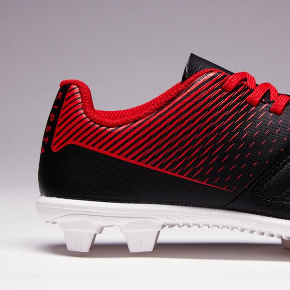 Дитячі футбольні бутси для гри на сухому покритті Agility 100 FG - Чорні/Білі - EU25 UA25 | Зображення 9