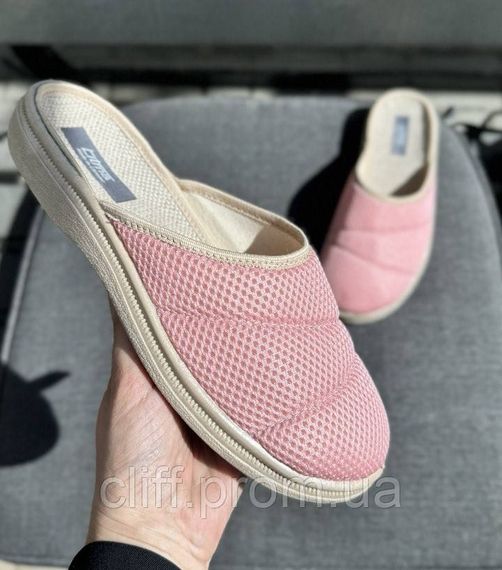 Жіночі домашні шльопанці TINA  сітка рожева