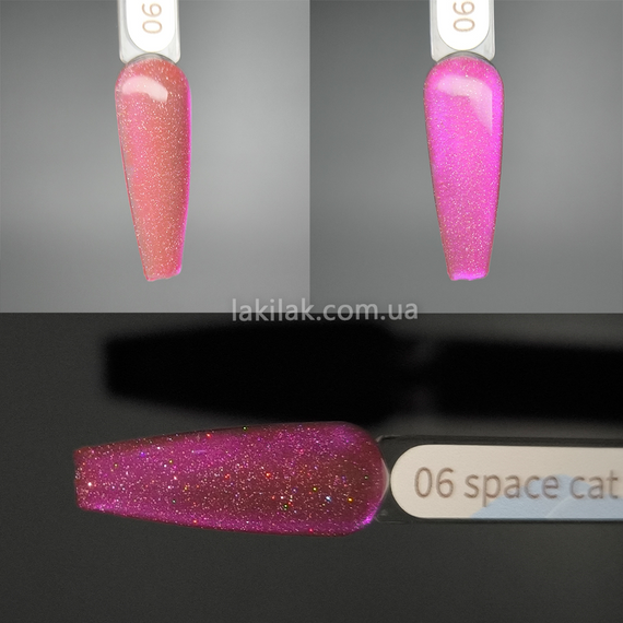 Светоотражающий гель-лак Gelix Space Cat №6 (с эффектом кошачего глаза) 8мл