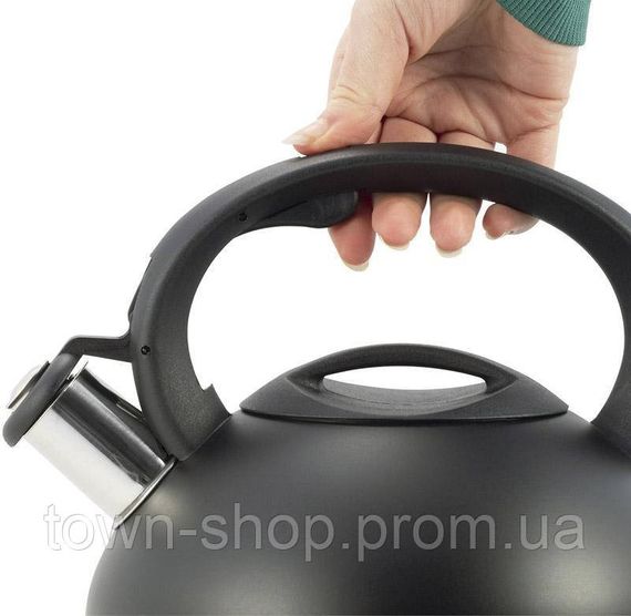 Чайник Ofenbach Happy Kettle 2.5л из нержавеющей стали со свистком, черный матовый | Зображення 4