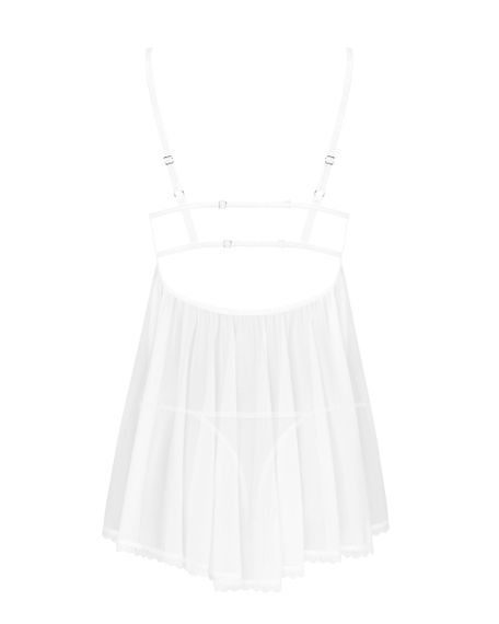 Сорочка Obsessive Heavenlly babydoll Біла XS/S | Зображення 5