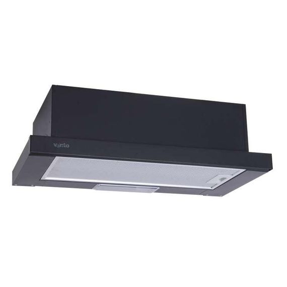 Вытяжка телескопическая VENTOLUX GARDA 60 BK (700) SLIM | Зображення 1
