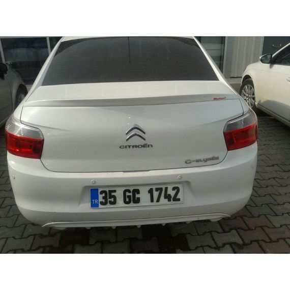 Спойлер Meliset (под покраску) для Citroen C-Elysee 2012-2024 гг | Зображення 1