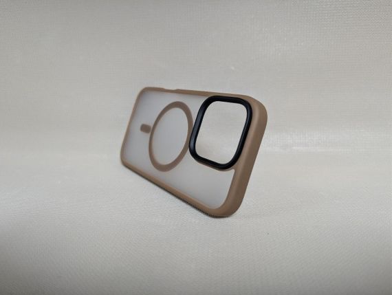 Чохол для iPhone 16 Pro / Айфон 16 Про Wave Matte Insane, TPU, матовий, напівпрозорий, коричневий | Зображення 2