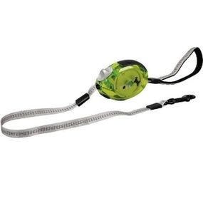 Flamingo Dogx2GO Belt Glassy S  поводок рулетка для собак до 12кг, светоотражающая лента 2м