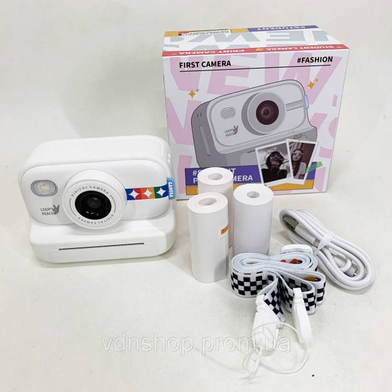 Друк дитячих фото принтером, Дитячий фотоапарат Print Camera, Іграшковий фотоапарат з камерою HW-85 | Зображення 1