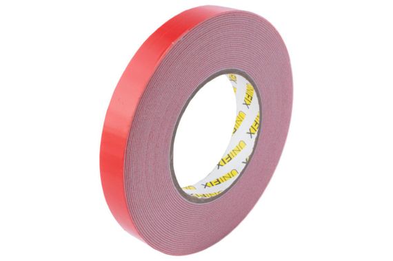 Лента клейкая двухсторонняя на вспененной основе 19мм*10м белая UNIFIX | Зображення 3