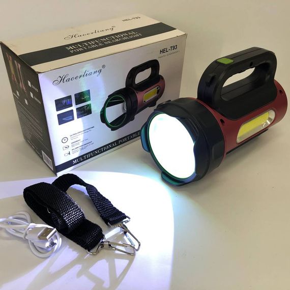 Ліхтар переносний кемпінг T93-LED+COB з функцією PowerBank, повербанк, сонячна батарея | Зображення 7