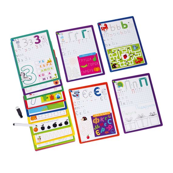 Картки з маркером "Готуємось до школи: Абетка" VT5010-21 Укр | Зображення 2