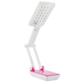 Настільна лампа Topwell 1019 Синя акумуляторна світлодіодна регуляція рівня нахилу. Колір: червоний ND-48