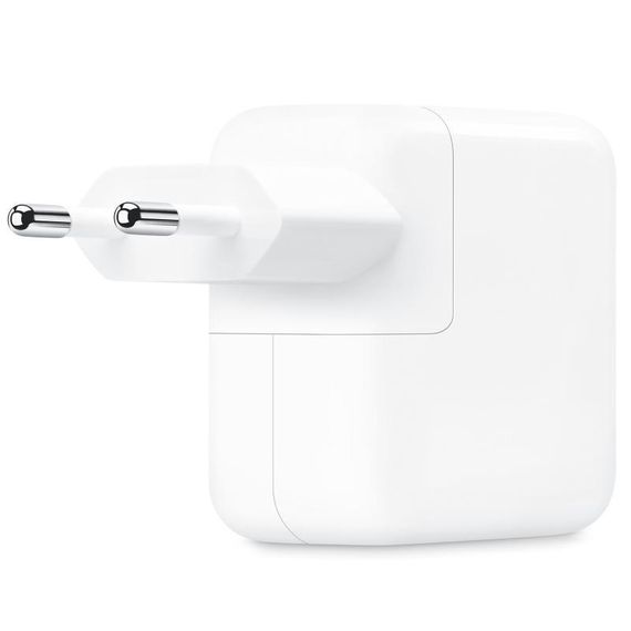 СЗУ 35W Dual Power Adapter for Apple (2USB-C) (AAA) (box) White | Зображення 1