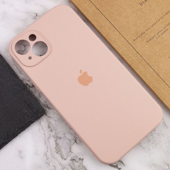 Чехол Silicone Case Full Camera Protective (AA) для Apple iPhone 14 (6.1") Розовый / Pink Sand | Зображення 4