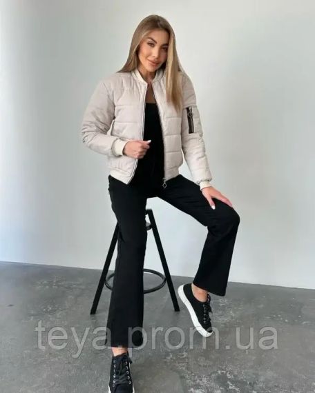 Куртка цвет бежевый размеры S, XL, XXL, M, L FI_008772 | Зображення 3