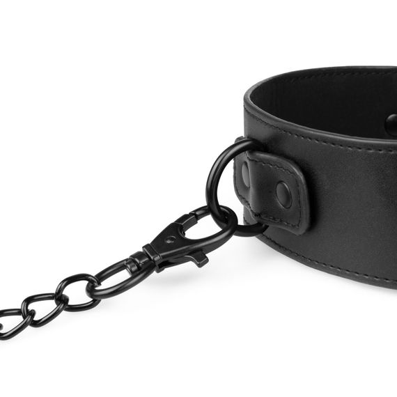 Нашийник з повідцем Bedroom Fantasies: Faux Leather Collar & Chain | Зображення 3