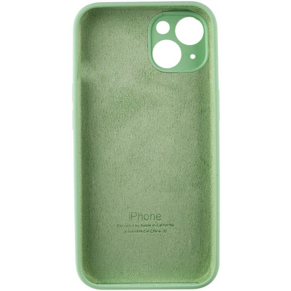 Чохол Silicone Case Full Camera Protective (AA) для Apple iPhone 15 Plus (6.7") Зелений / Pistachio | Зображення 3