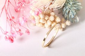 Тоненькое кольцо из желтого золота 15.5