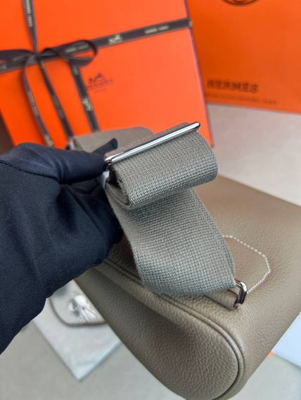 Месенджер бежевий Hermes Hac a Dos PM Beige c886 | Зображення 8