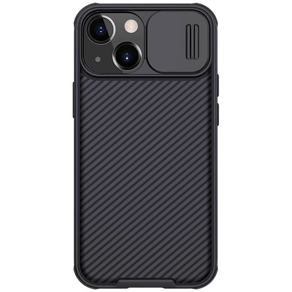 Карбонова накладка Nillkin CamShield Pro Magnetic для Apple iPhone 14/13 (6.1") Black