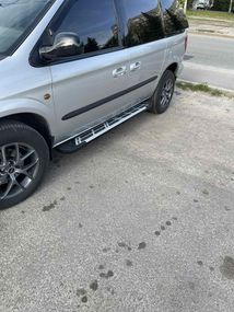 Боковые пороги Sunrise (2 шт., алюминий) для Chrysler Voyager 2001-2007 гг