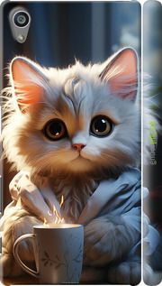 Чохол на Sony Xperia Z5 E6633 Білий кіт "5646m-274-2448"