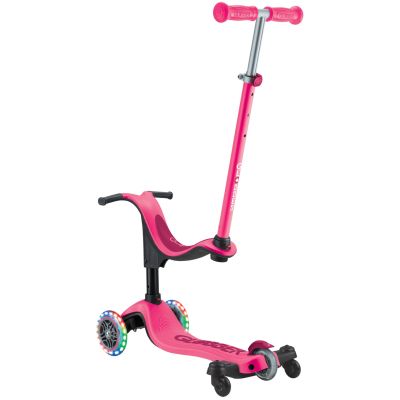 Самокат Globber Go Up Sporty 360 колеса з підсвіткою Фуксія (456-610) | Зображення 1