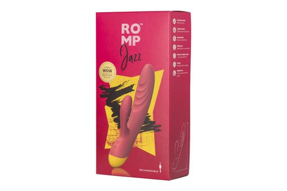 Вибратор-кролик Romp Jazz, гибкий, особенно мягкая головка, 10 вариантов стимуляции Sex Aura | Зображення 4